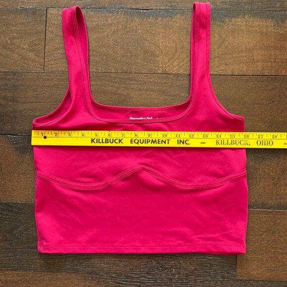 Abercrombie and Fitch soft collection cropped tank top women’s size large hot pi - Picture 8 of 8